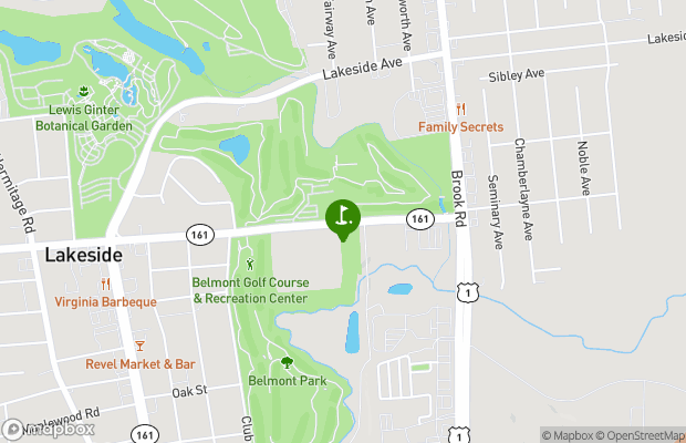 Belmont Golf Course map