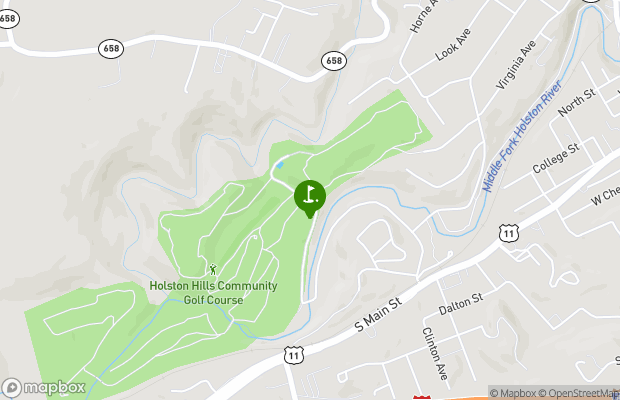 Holston Hills Country Club map