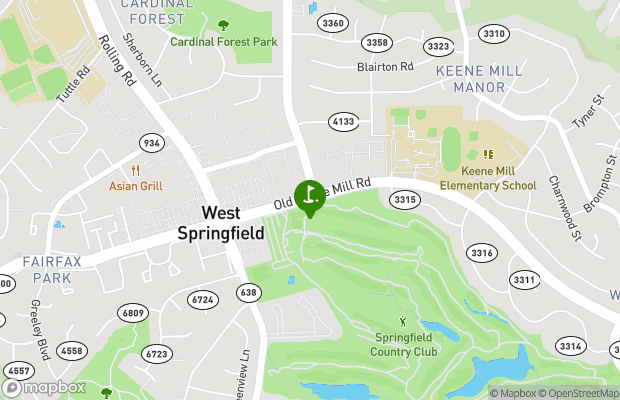 Springfield Golf and Country Club map