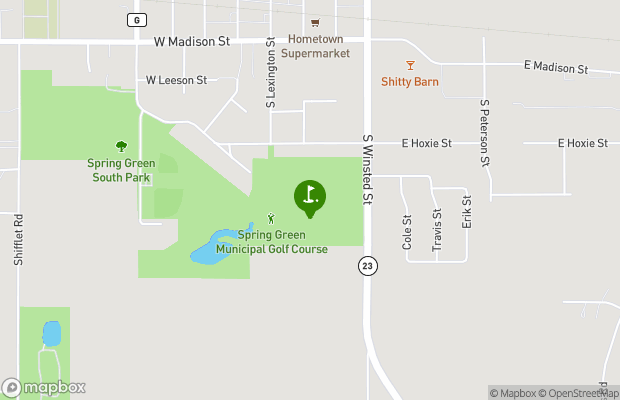 Spring Green Golf Course map