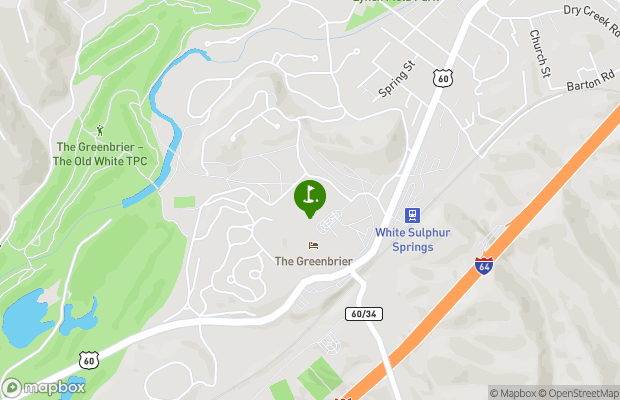 The Greenbrier Golf Resort map