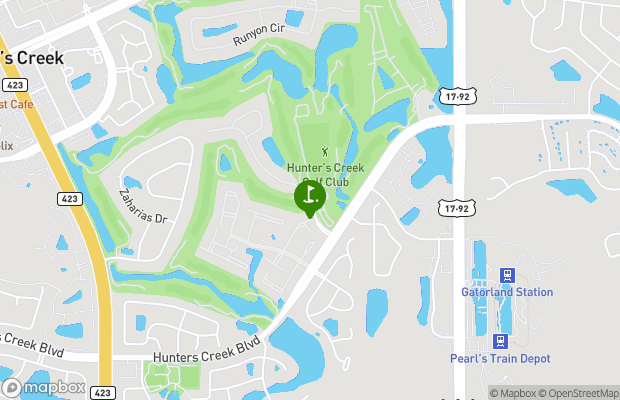 Hunters Creek Golf Course map
