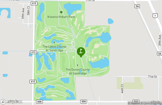 Sandridge Golf Course and Club map
