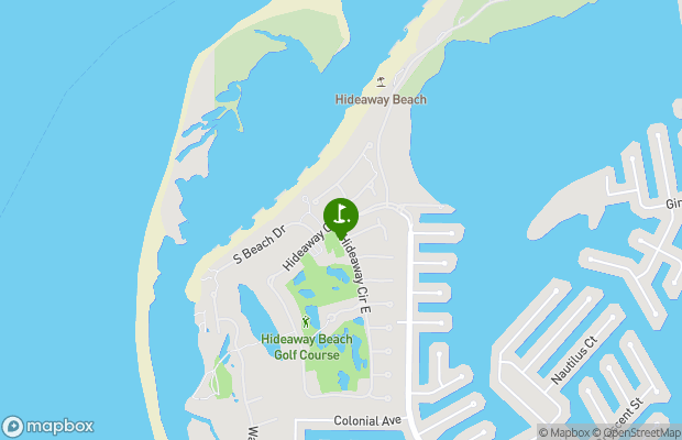 Hideaway Beach Golf Course map