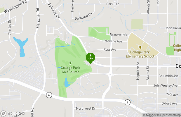 College Park Municipal Golf Course map