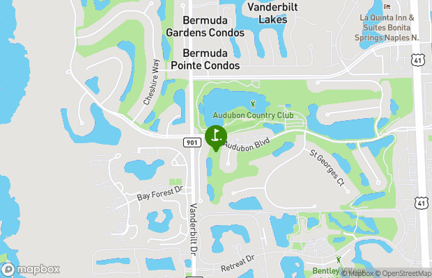 Audubon Country Club map