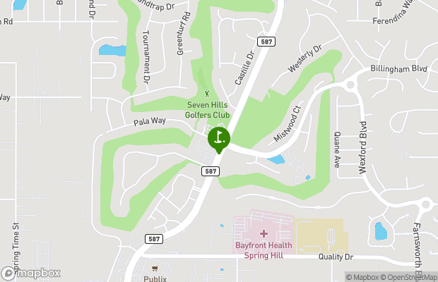 Seven Hills Golfers Club map