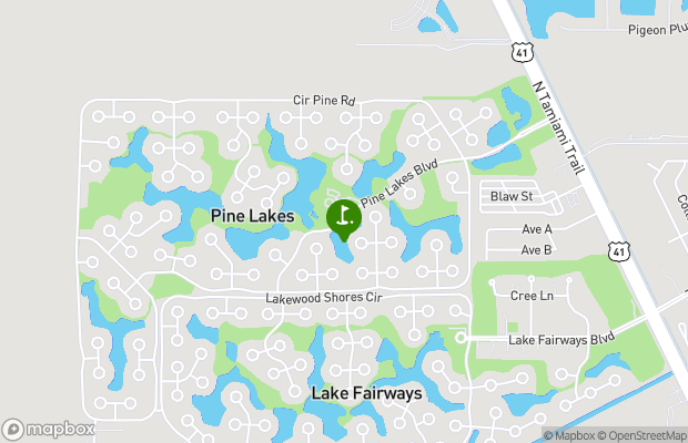 Pine Lakes Country Club map