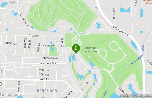 Bayou Golf Club map