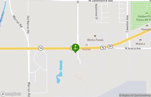 Hemet West Mobile Estates map