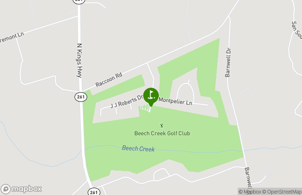 Beech Creek Golf Club map
