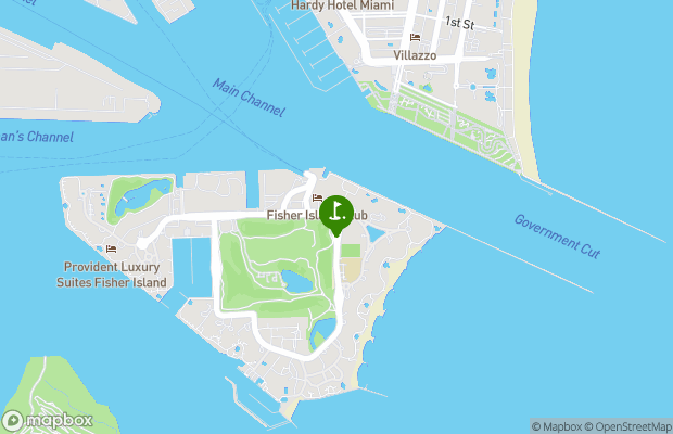 Fisher Island Club map