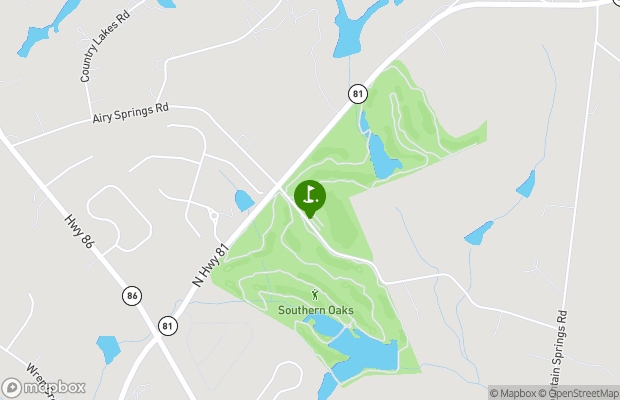 Southern Oaks Golf Club map