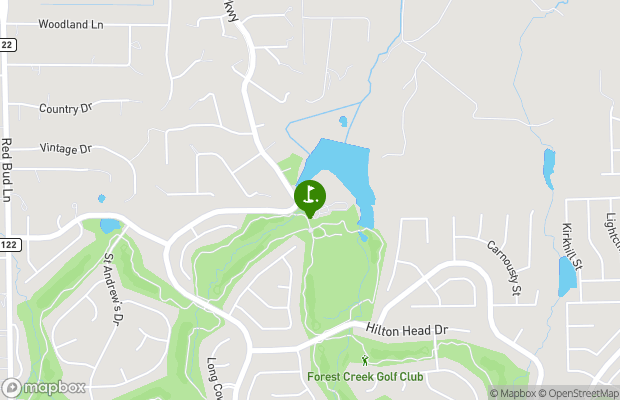 Forest Creek Golf Club map