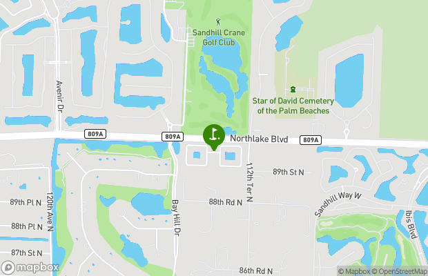 Palm Beach Gardens Golf Course map