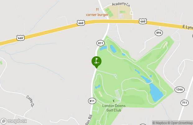 London Downs Golf Club map