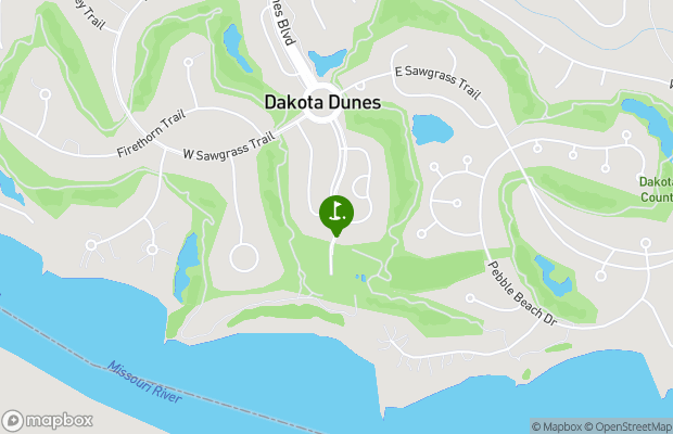 Dakota Dunes Country Club map