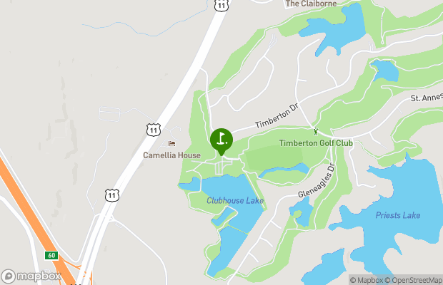 Timberton Golf Club map