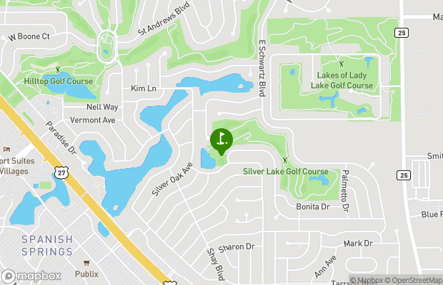 Silver Lake Executive Golf Course map