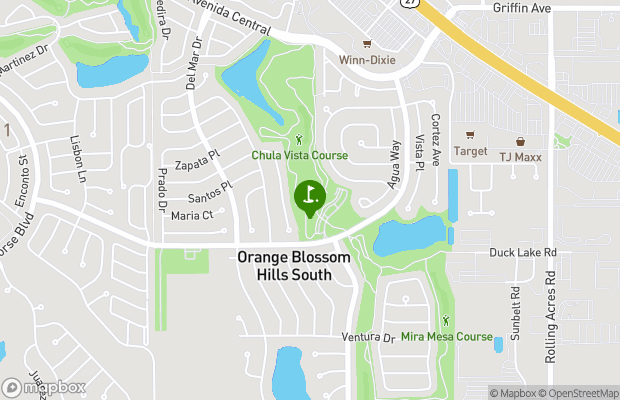 Chula Vista Executive Golf Course map