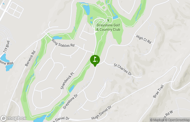Greystone Golf and Country Club-Founders Course map