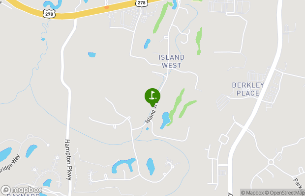 Island West Golf Club map