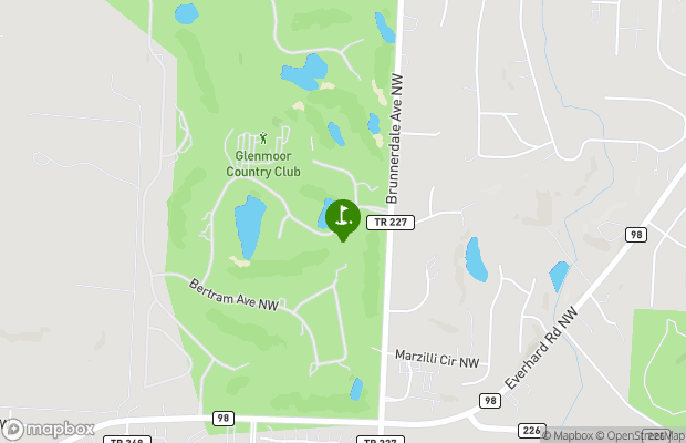 Glenmoor Country Club map