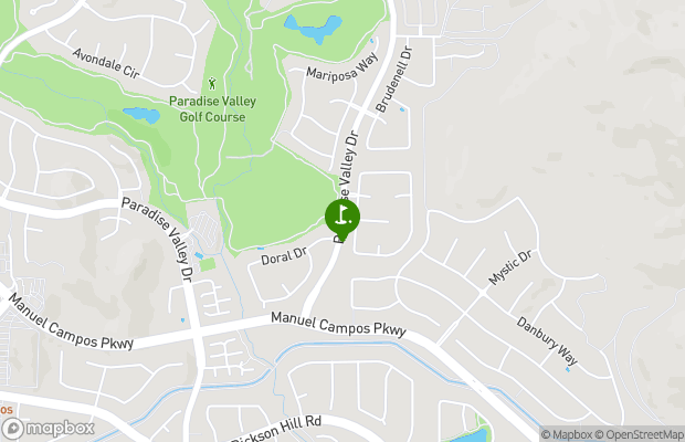 Paradise Valley Golf Course map