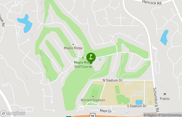 Maple Ridge Golf Club map