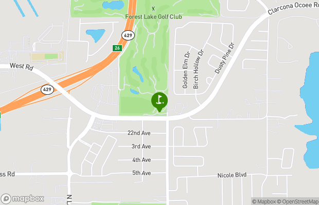 Forest Lake Golf Club map
