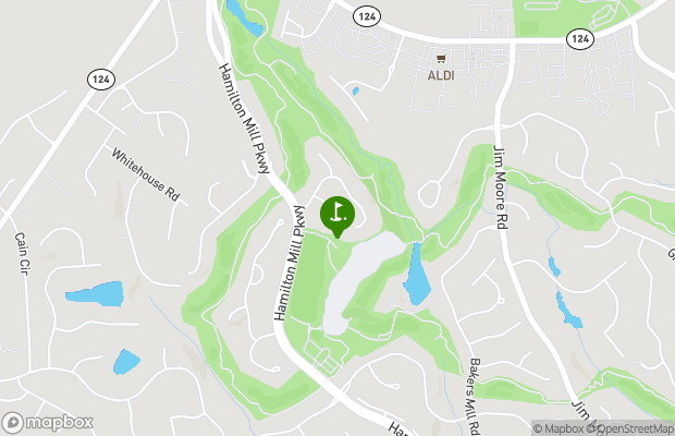 Hamilton Mill Golf Club map