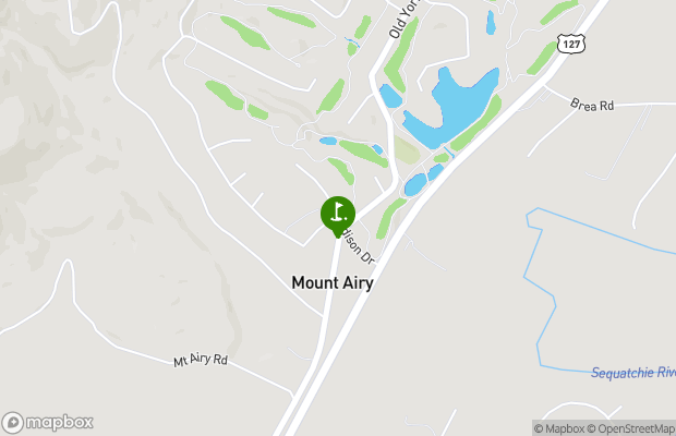 Hidden Falls At Mt. Airy Golf map