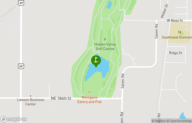 Hidden Valley Golf Course map