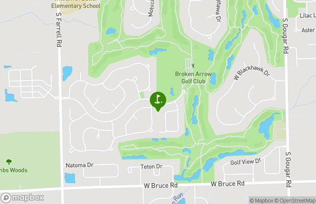 Broken Arrow Golf Club map