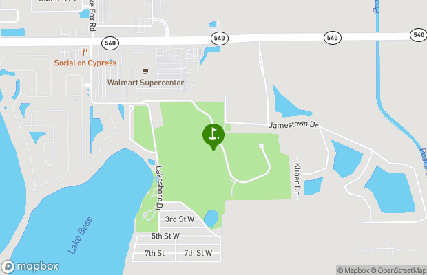 Lake Bess Golf Club map