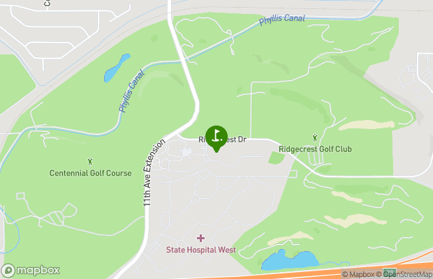 Ridgecrest Golf Course map