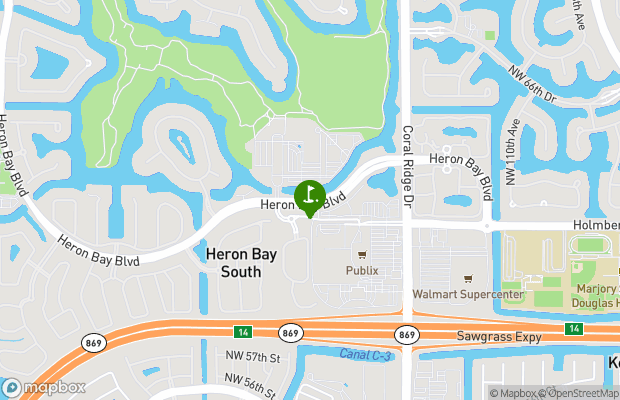 Heron Bay Golf Club map