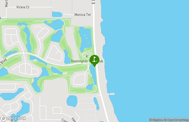 Remington Golf Club map