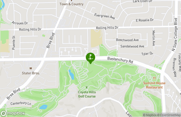 Coyote Hills Golf Club map