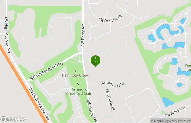 Hammock Creek Golf Club map