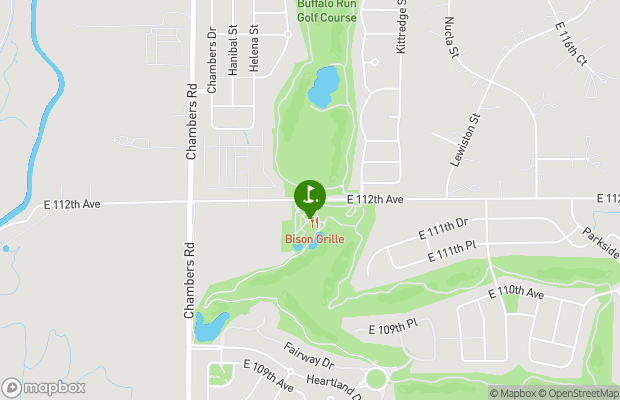 Buffalo Run Golf Course map