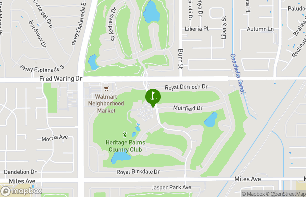 Heritage Palms Golf Club map