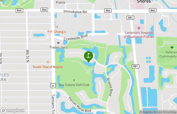 Bay Colony Golf Club map