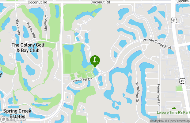 The Colony Golf and Country Club map