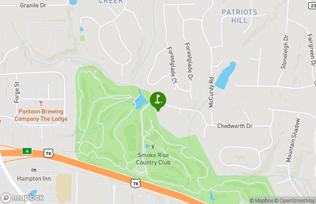 Smoke Rise Golf and Country Club map