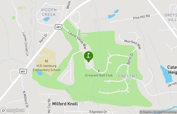 The Crescent Golf Club map