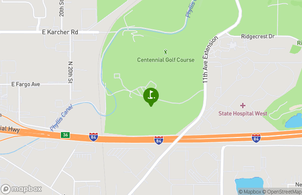Centennial Golf Course map