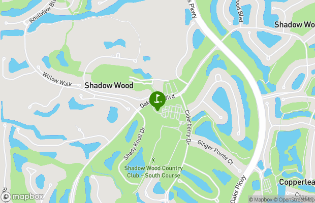 Shadow Wood Country Club map