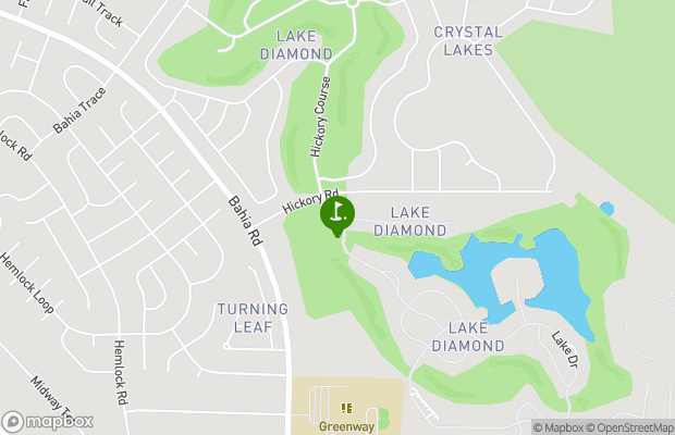 Lake Diamond Golf and Country Club map