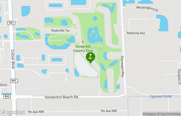 Vanderbilt Country Club map